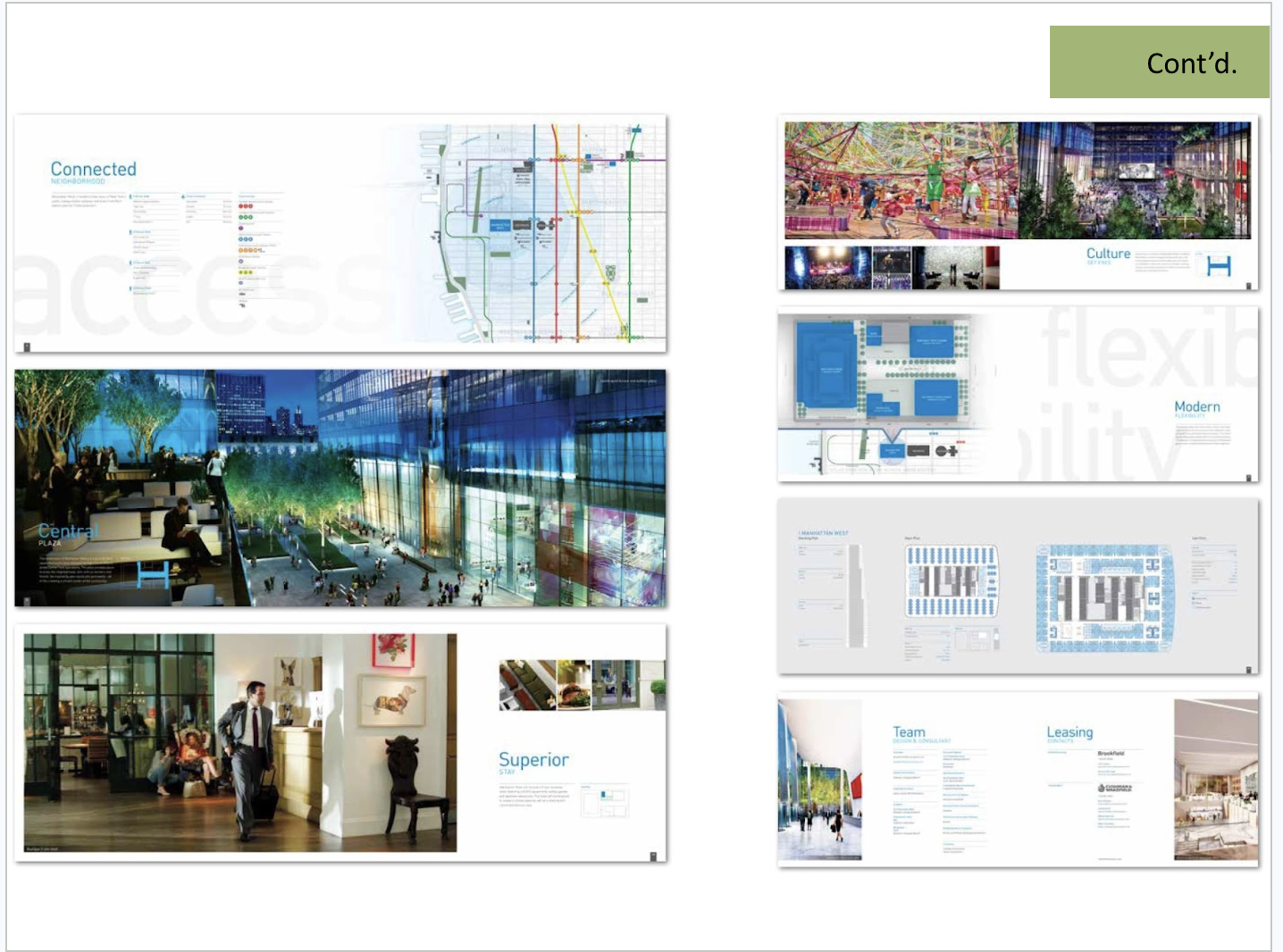 Leasing Brochure — Spread Design Direction